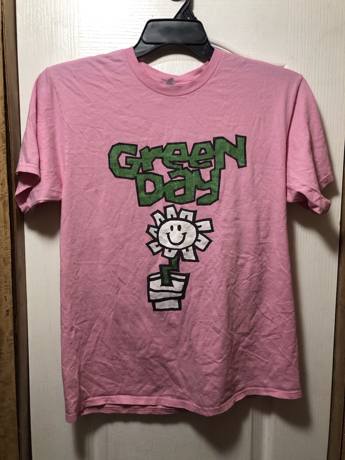 RARE Pink Green Day Official Merchandise Festival Pullover Men's M Shirt Punk gallery