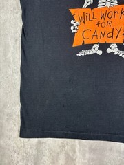 Vintage 90s Will Work For Candy Halloween T Shirt size XL