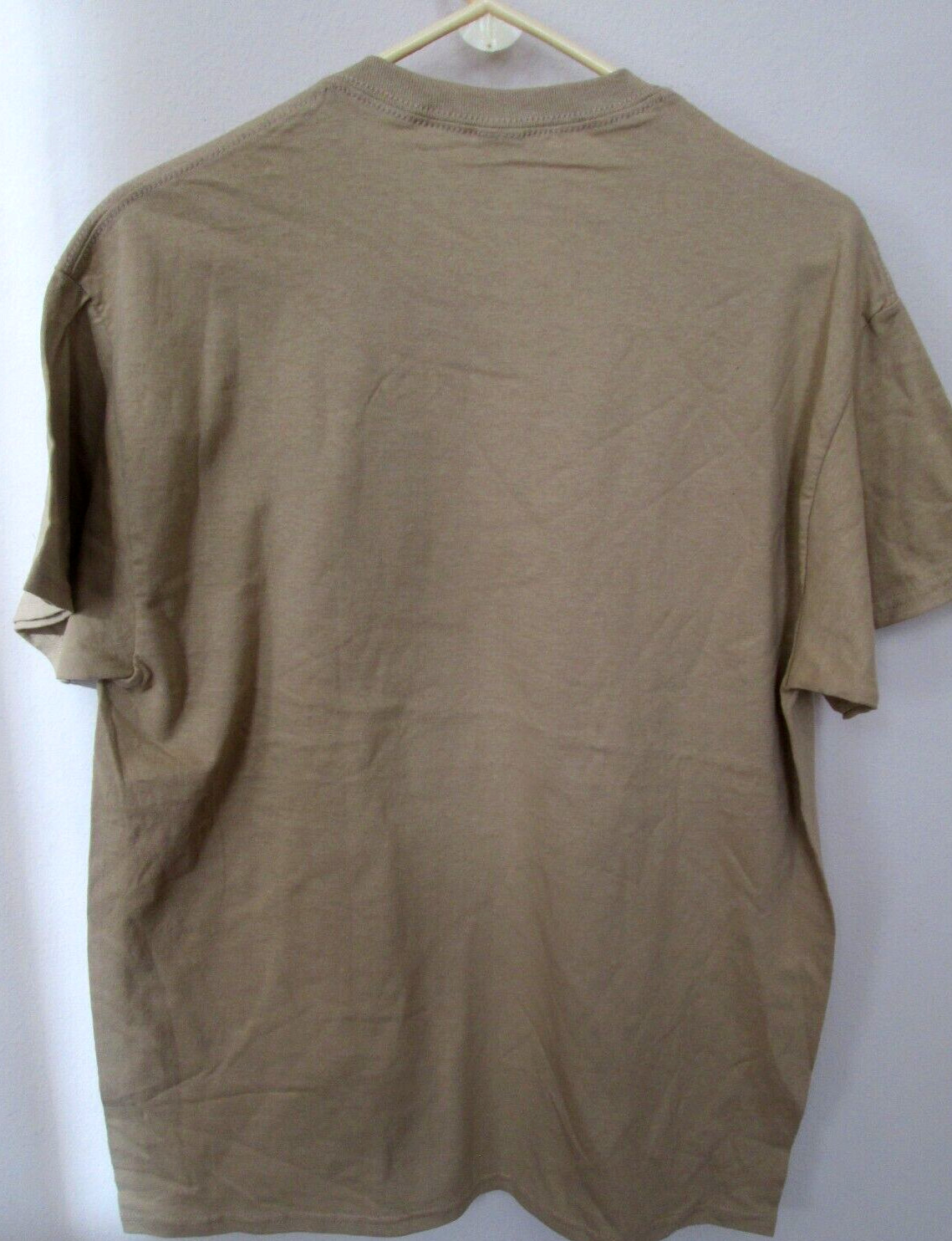 Army ROTC Teen/men Leadership Excellence Logo Sand Tan T-Shirt Size L -NEW gallery