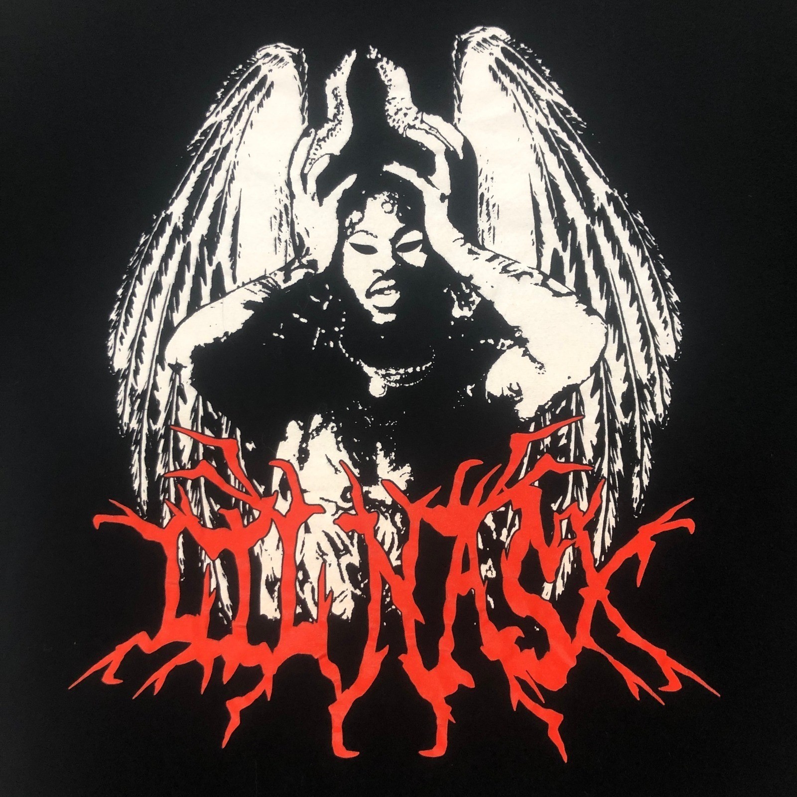 The Thread Shop Lil Nas X Graphic Print Black Cotton T-Shirt – Size L