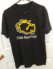 The Original Driver Apparel Check Engine Light T Shirt Das Normal Black Size L