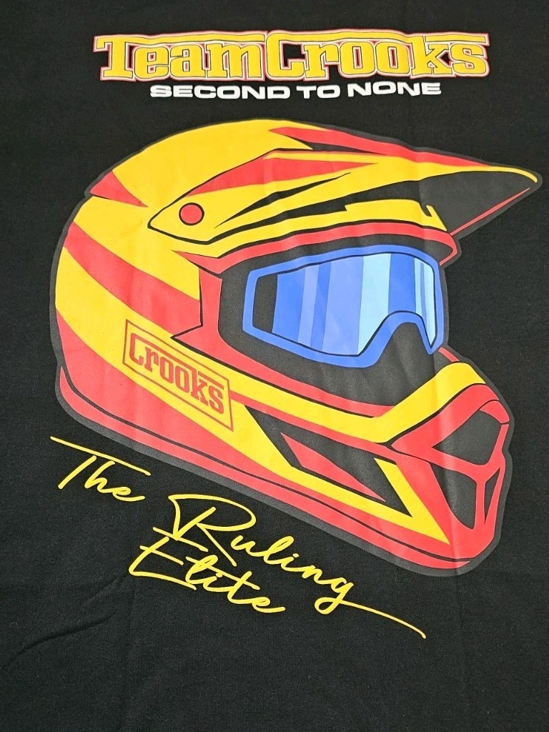 Crooks & Castles T-Shirt Men's Size XL Crooks Racing Second To None Team Tee gallery