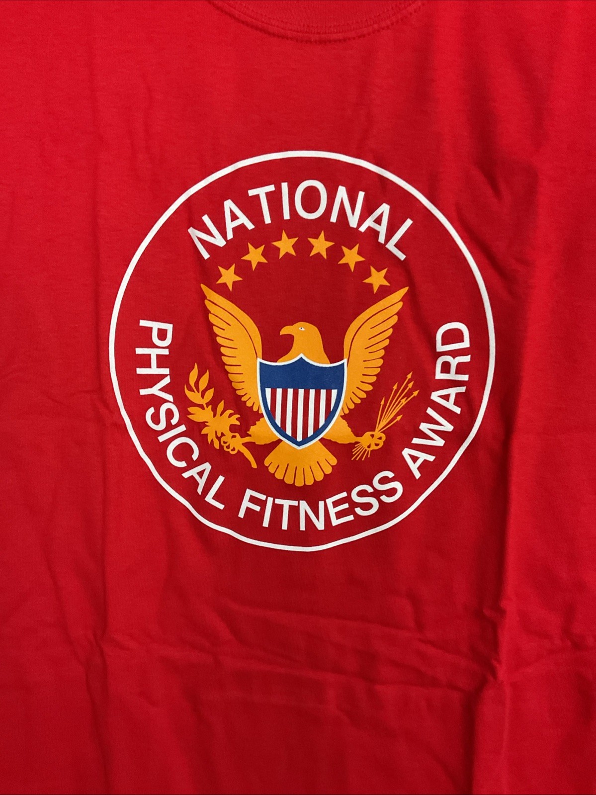 National Physical Fitness Tshirt Size Large Red Gilden Cotton Chest 44x29” New gallery