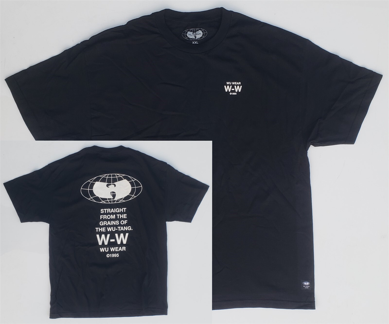 Wu-Tang Clan Wu Wear 1995 Double Sided Short Sleeve Concert T Shirt ~ 2XL