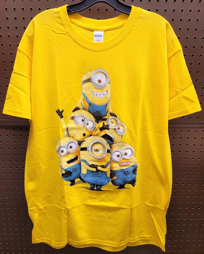 MINIONS Despicable Me Minions Adult T-Shirt Yellow NEW Large XL or 2X gallery