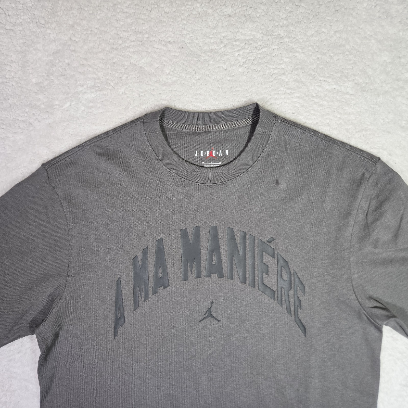 A Ma Maniere x Jordan Tee Shirt Grey Pewter Mens Medium HF0538-029 100% Cotton M gallery