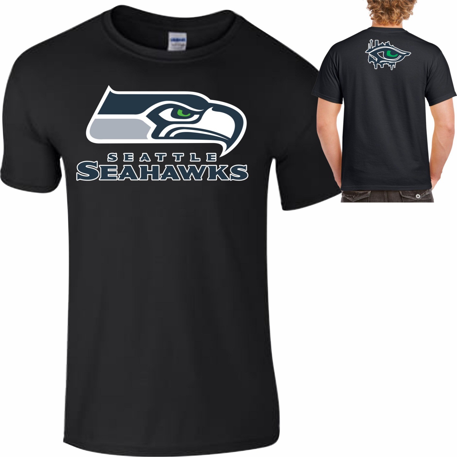 Seattle Seahawks NFL T-Shirt Mens Kids Boys Ladies Women Top