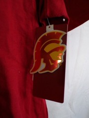 USC SC Trojans Interlock Tee SC400M Men’s Large Red 100% Cotton T-Shirt