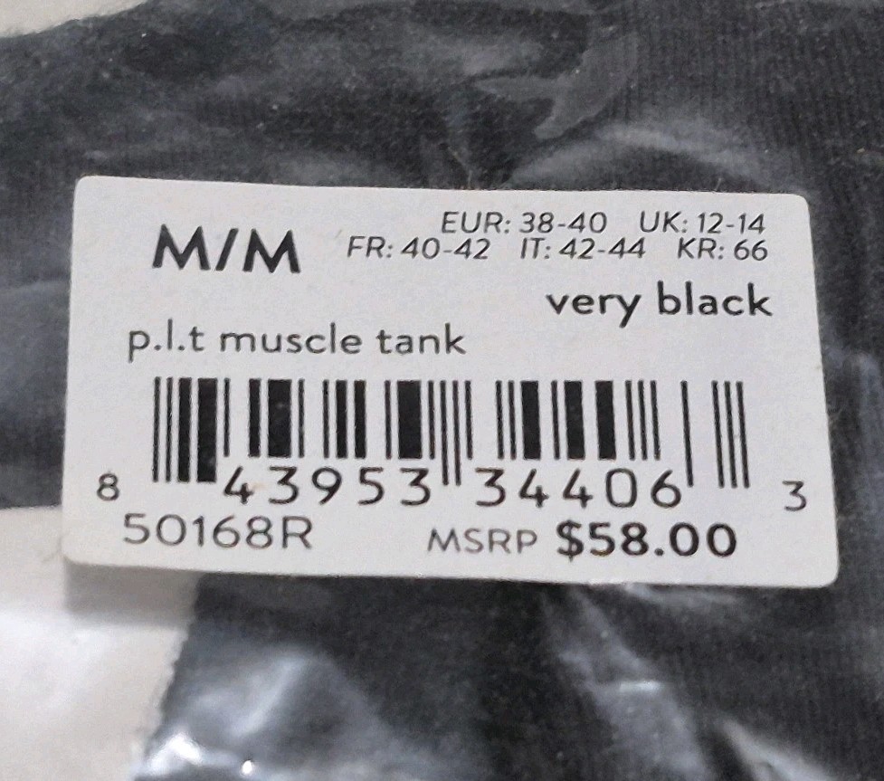 SPANX P.L.T Muscle Tee Very Black Men's Size Medium NWT Casual Athletic 50168R gallery