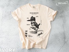 Belted Kingfisher Detailed Bird Comfort Tee