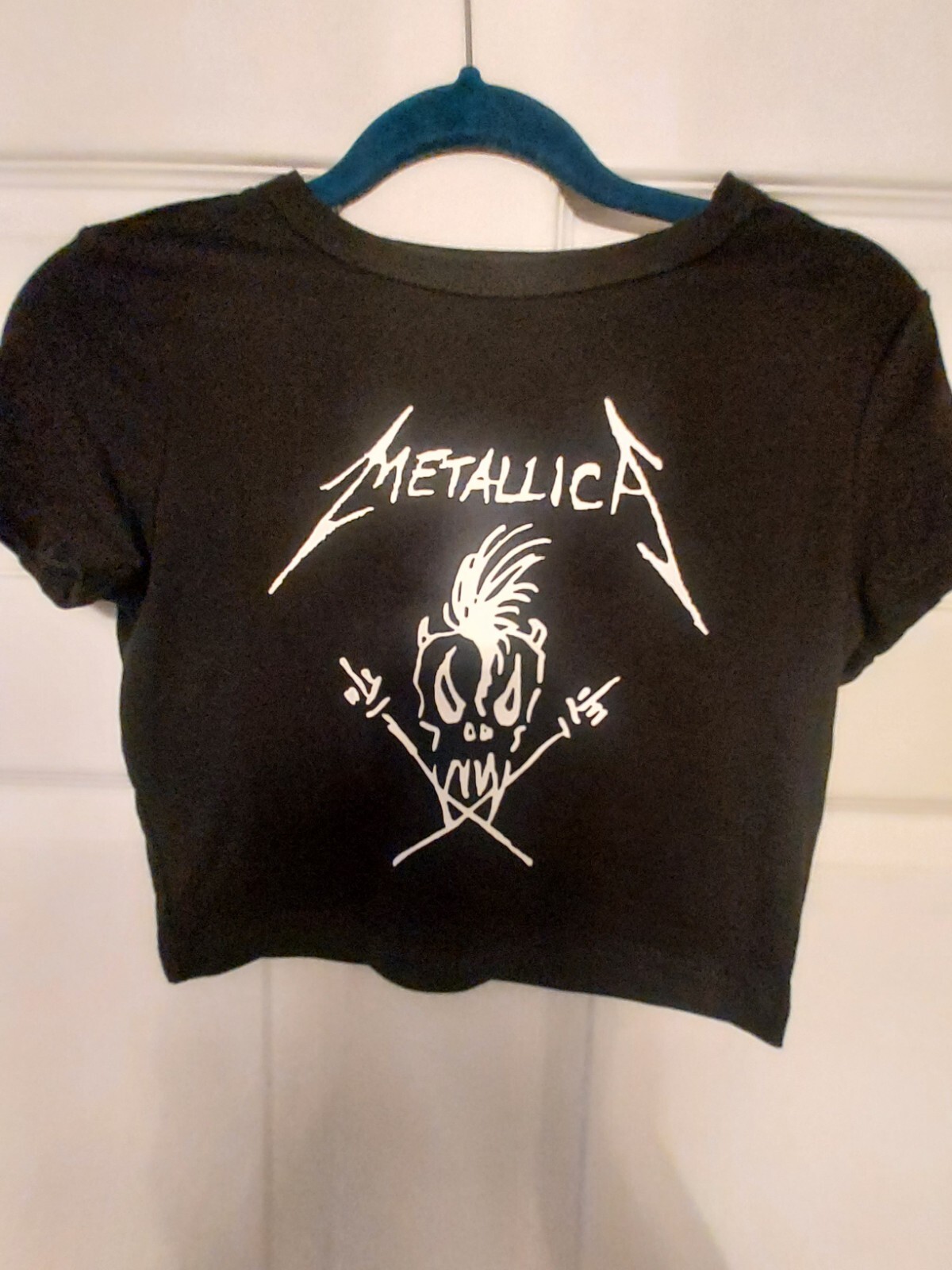 Metallica Baby Tee METALLICA crop Top Metallica Cropped Shirt Womens Pick Size gallery