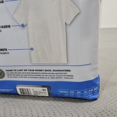 NWT Jockey Essentials Men’s Cotton Crewneck T Shirts 3-Pack White Size L