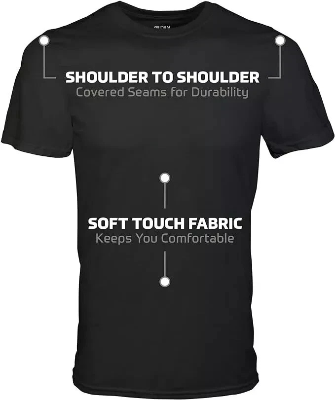Gildan XL (10-pack) Black Solid Heavy Cotton Short Sleeve Blank T-Shirt XL gallery
