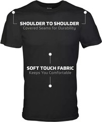 Gildan (6-pack) Black Solid Heavy Cotton Short Sleeve Blank T-Shirt