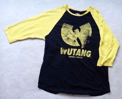 WUTANG brand limited baseball tee 3x black yellow RARE clan shaolin enter the cd
