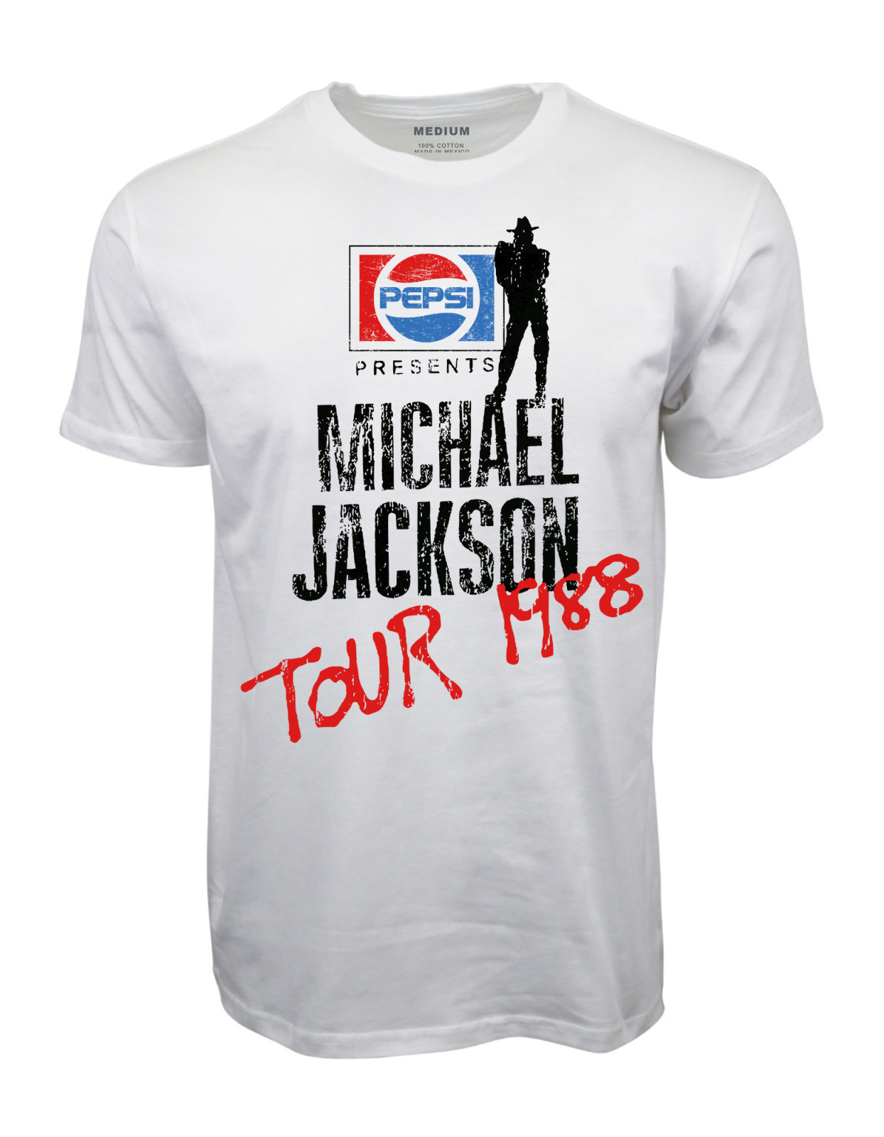 JACKSON 1988 TOUR GRAPHIC WHITE TSHIRT gallery