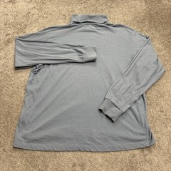 Urban Outfitters Long Sleeve Turtle Neck Shirt Mens XL Blue 100% Cotton Travel