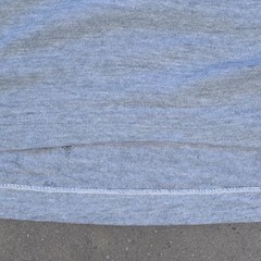 Vtg US Army Heather Gray Single Stitch Destroyed Hanes T Shirt Poly Cotton L