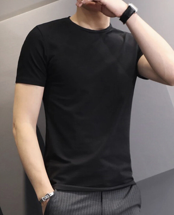 Hanes 2135Z0 T-Shirt for Men, - White/black gallery