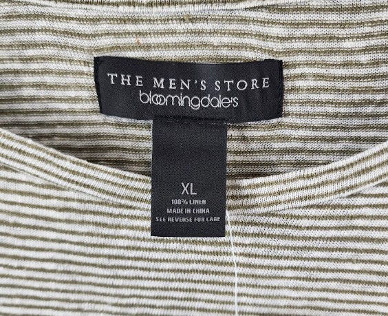 The Men's Store at Bloomingdale's Linen T-Shirt Men's XL Mermaid Striped gallery