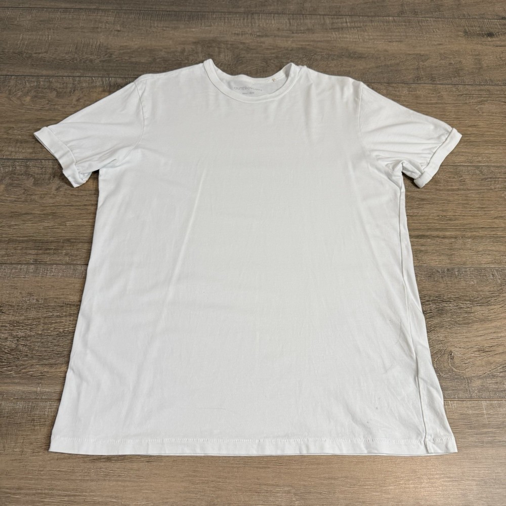 Outerknown Mens T-Shirt Size Small White Slim Fit Cotton B7