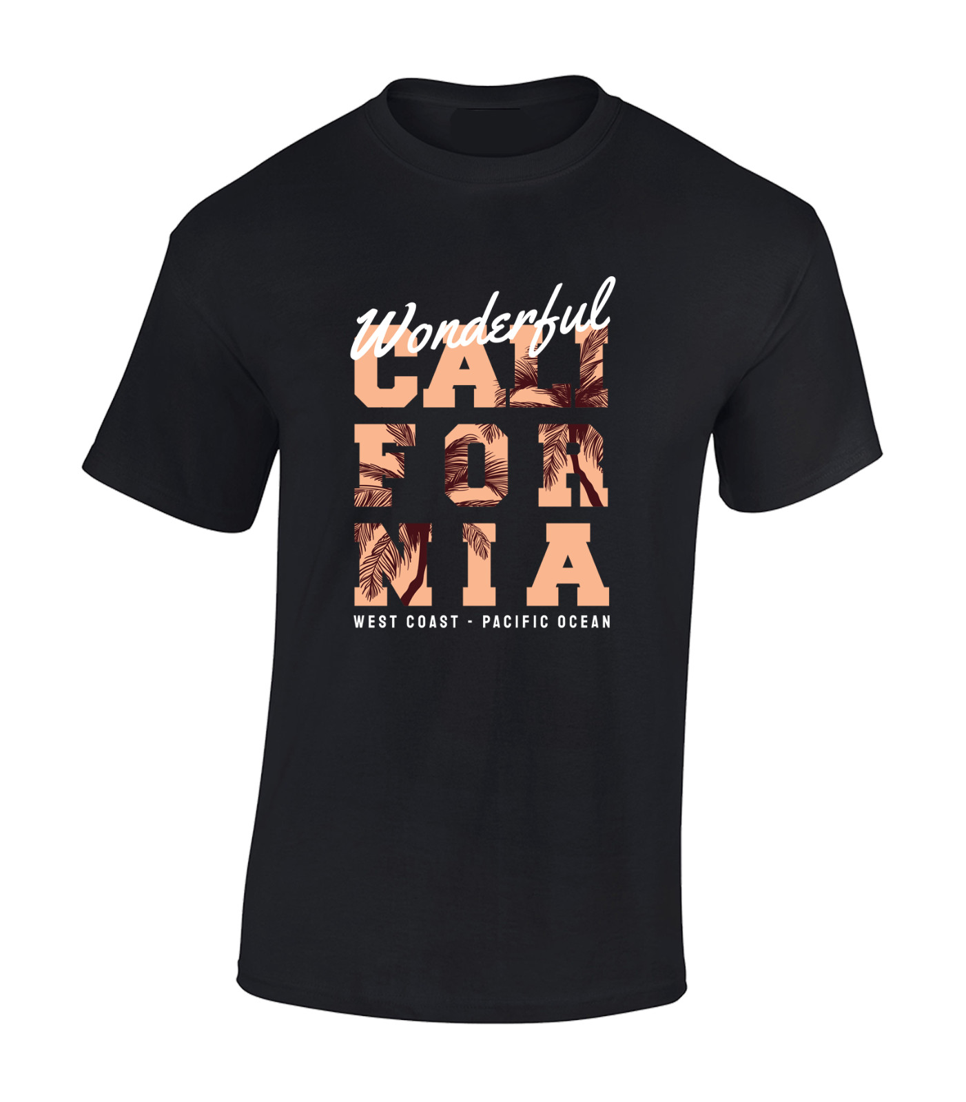 WONDERFUL CALIFORNIA MENS T SHIRT USA SUMMER HOLIDAY CLOTHING CASUAL TOP gallery