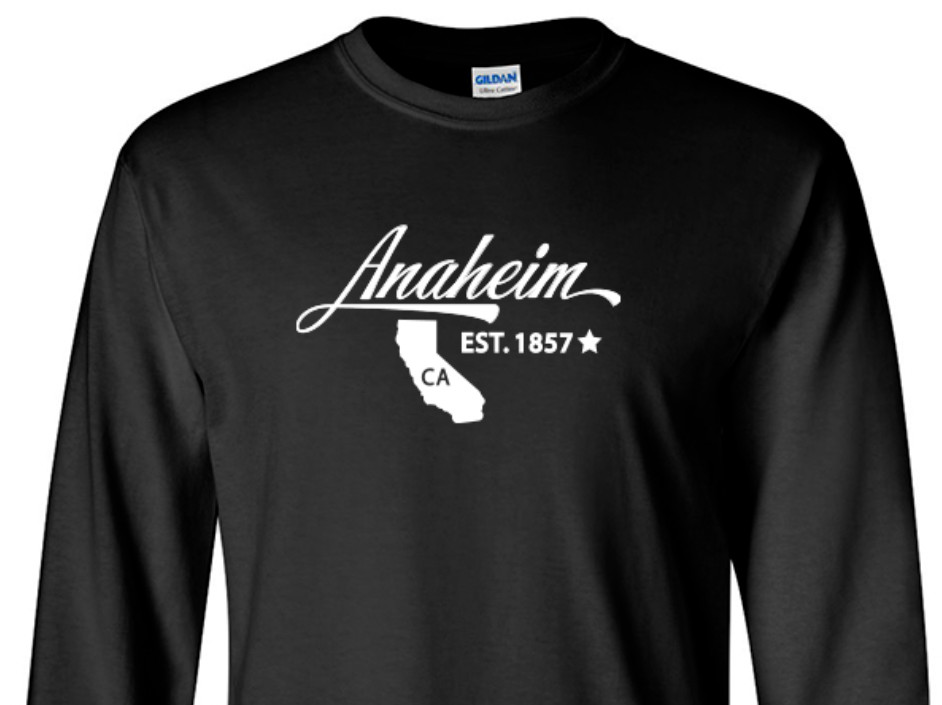 Anaheim California State T-Shirt Long Sleeve Graphic Tees Unisex Apparel Design gallery