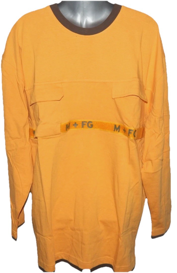 MARITHE FRANCOIS GIRBAUD NEW W/TAG Vintage 1990s Yellow Long Sleeve Shirt Size L gallery