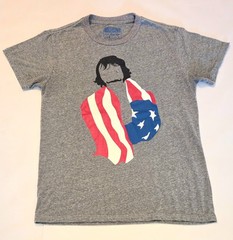 Rsvlts Gangs of NY Bill the Butcher Patriotic Tshirt Gray Mens L