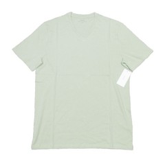 Vince Men’s Dried Cactus Green Pima Cotton V-Neck Short Sleeve T-Shirt