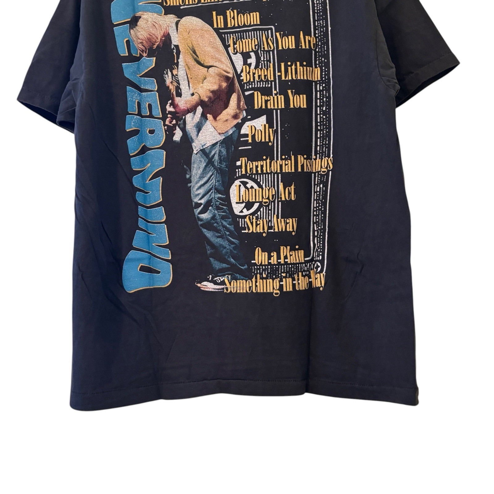 Nirvana 90s Nevermind Grunge Kurt Cobain Band T-shirt Reprint Sz XL gallery