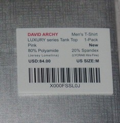 *NEW Men’s David Archy LUXURY Summer Spring Tank Top Pink Size Medium Msrp $84