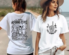 I Hate Morning People, Positive Vibes Shirt, Gift for her, Oversize Tshirt