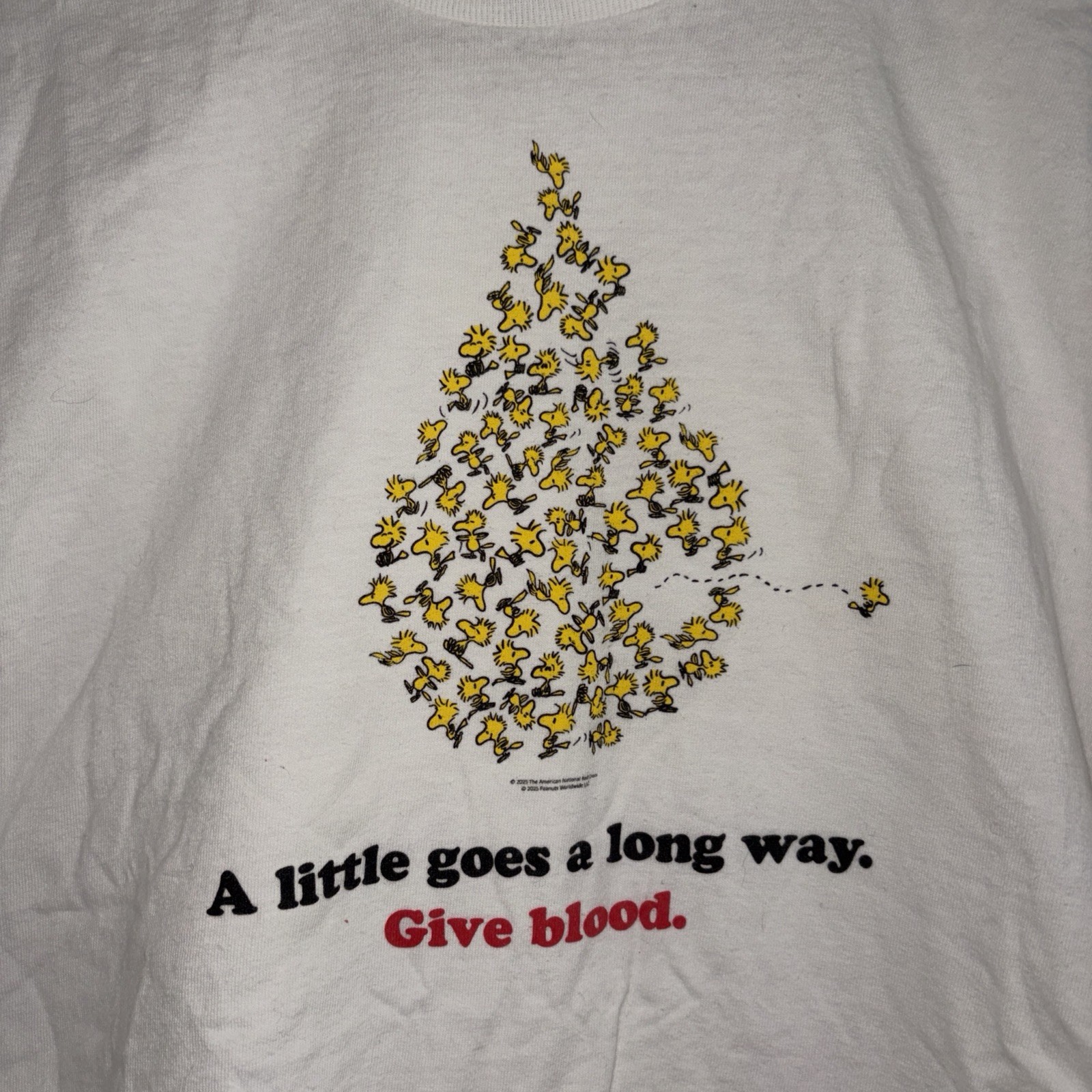 American Red Cross Woodstock T Shirt 2025 Sz. Adult S Peanuts, Snoopy gallery