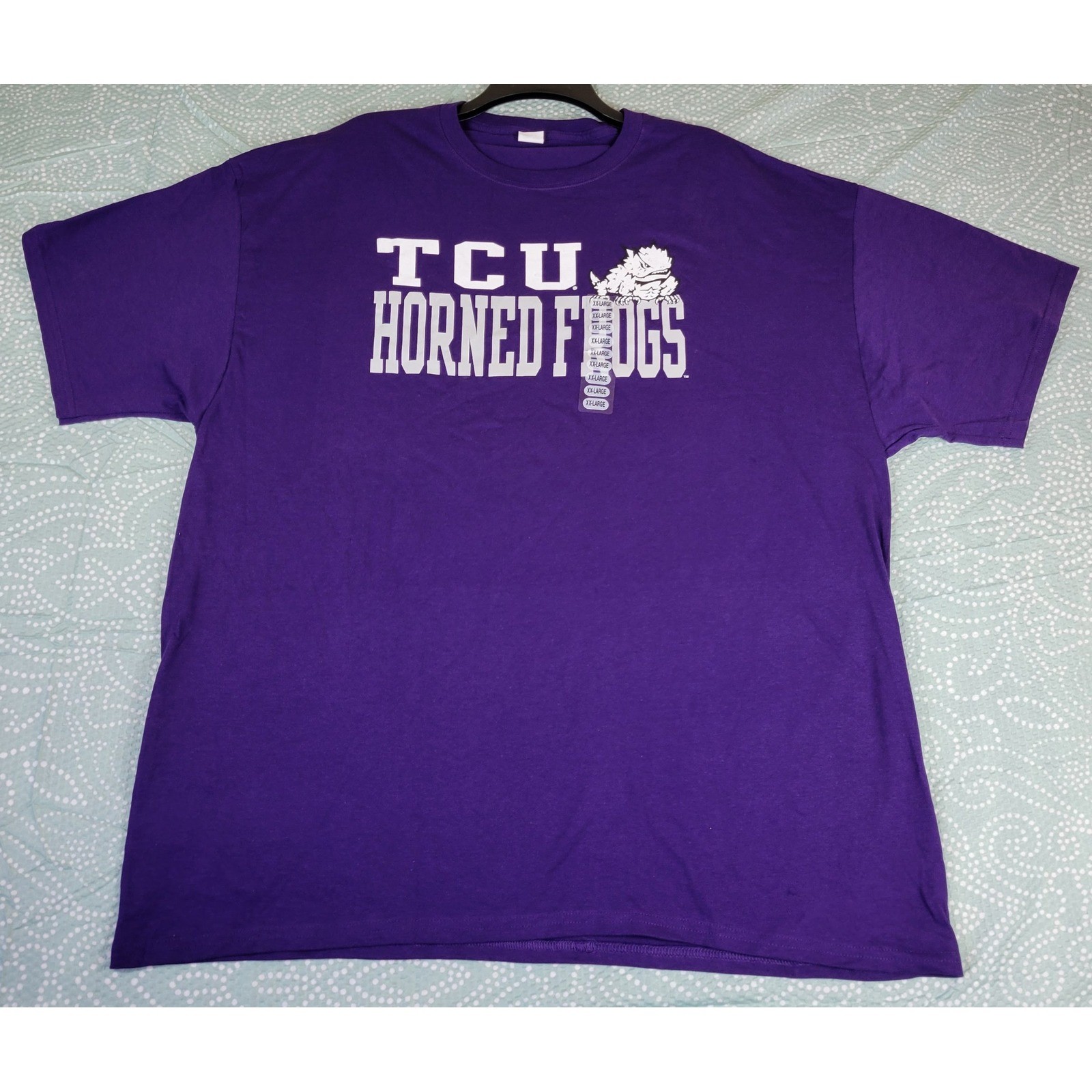 TCU Horned Frogs Purple T Shirt XX Large Mens College Football NCAA Apparel NWOT gallery
