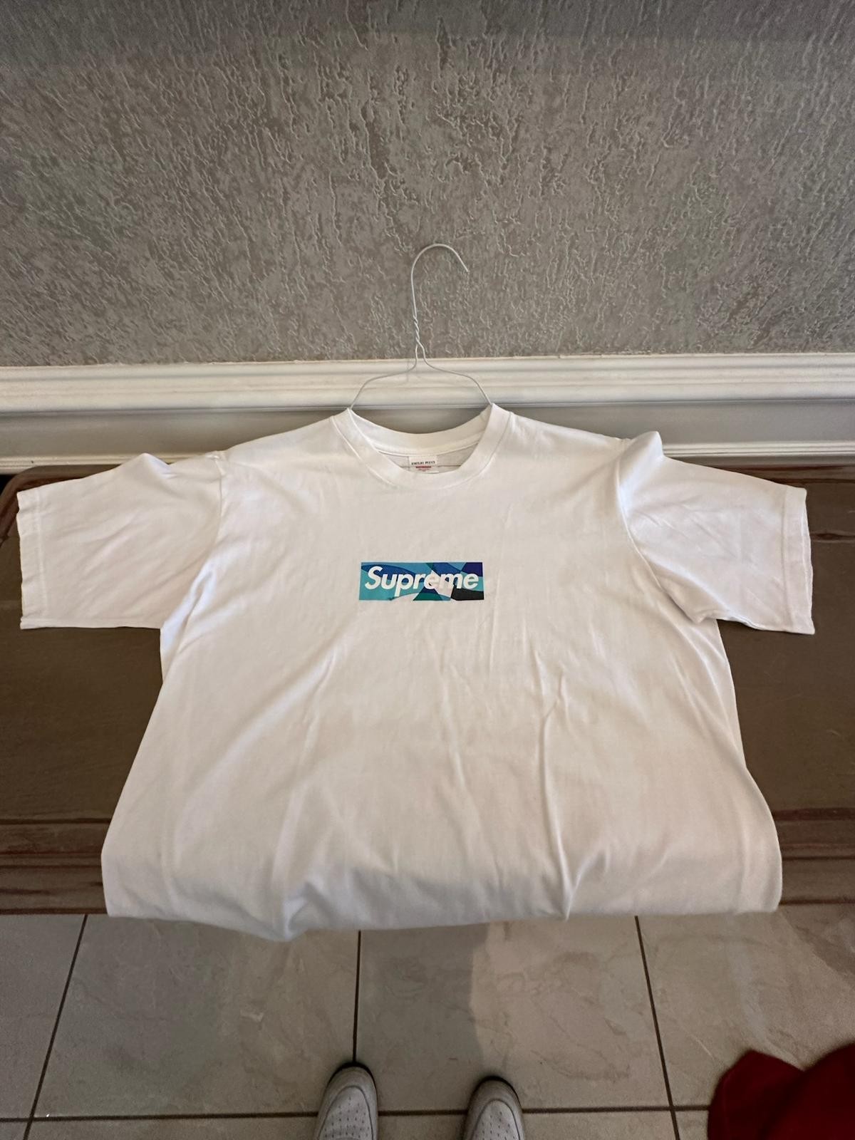 Supreme Emilio Pucci Box Logo Tee White Size M