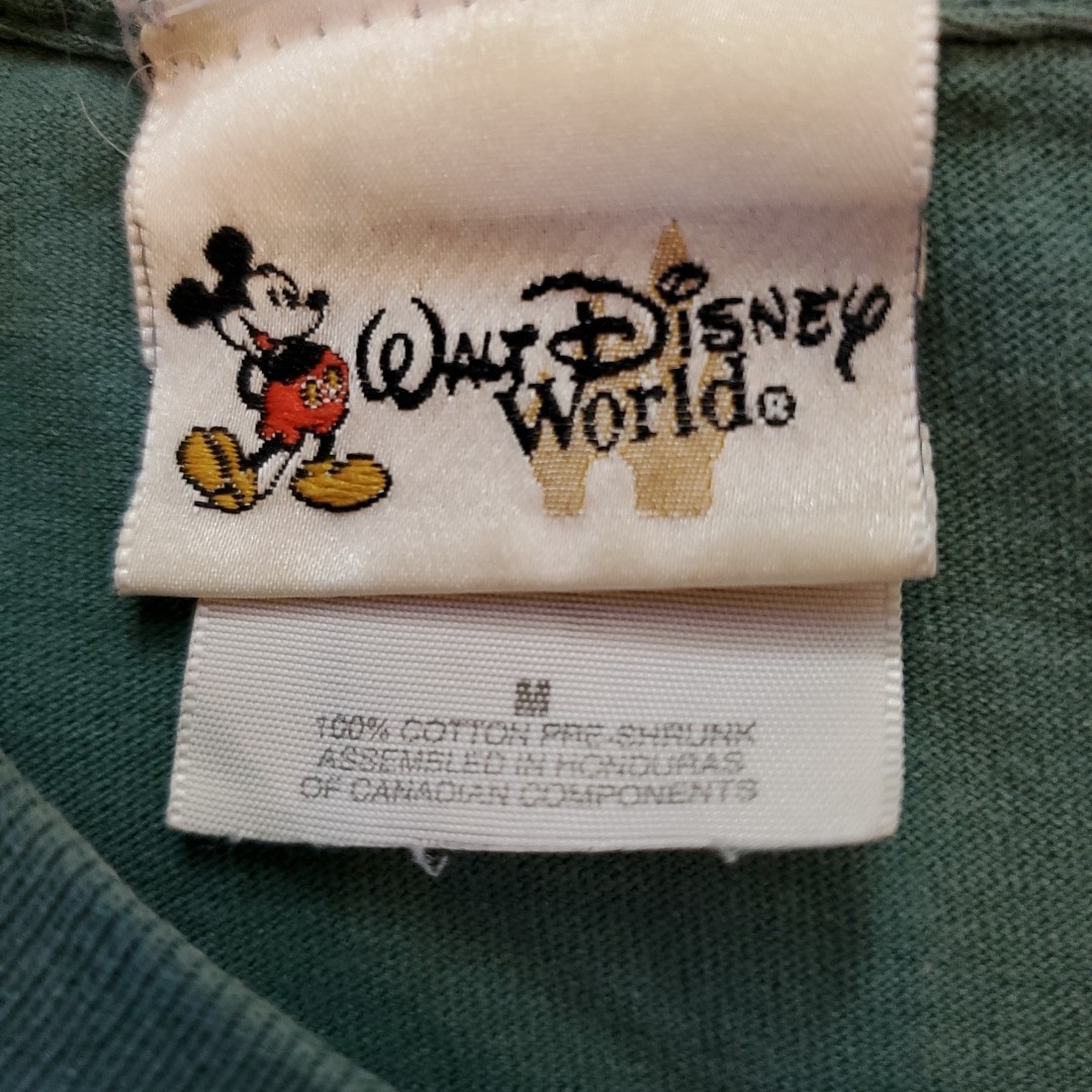VTG Disney World Mens Medium Faded Green Tigger T-Shirt Double Sided 100% Cotton gallery