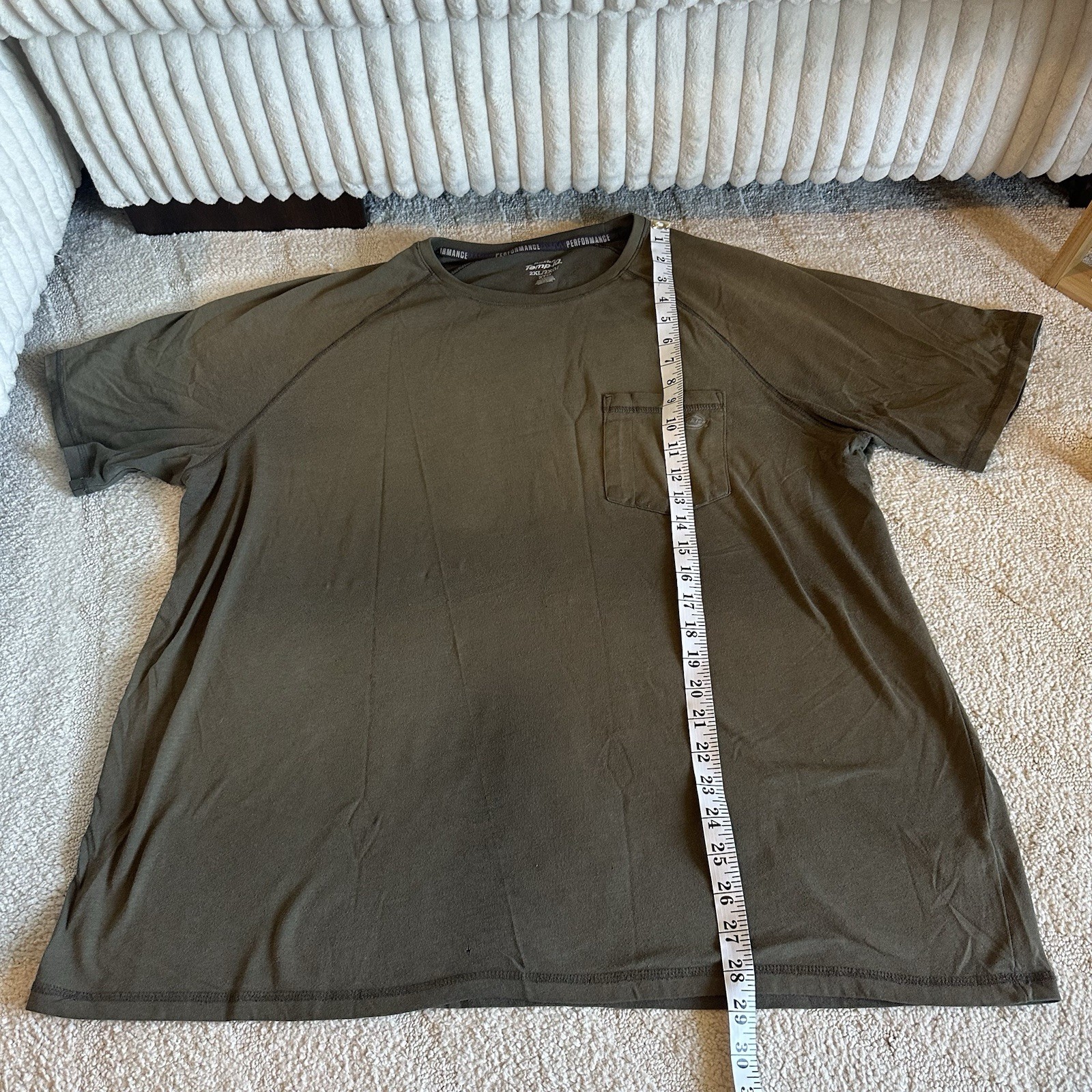 Dickies Men’s Temp IQ Performance Short Sleeve Pocket T Shirt Work Size 2XL gallery