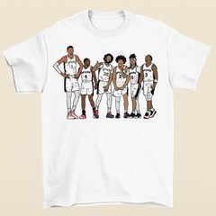 Wemby, Fox, Julian, Harper, Castle & Keldon San Antonio Basketball T-Shirt