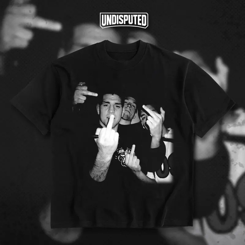 Diaz Brothers Middle Finger Heavy Cotton T-shirt UFC Nate Diaz & Nick