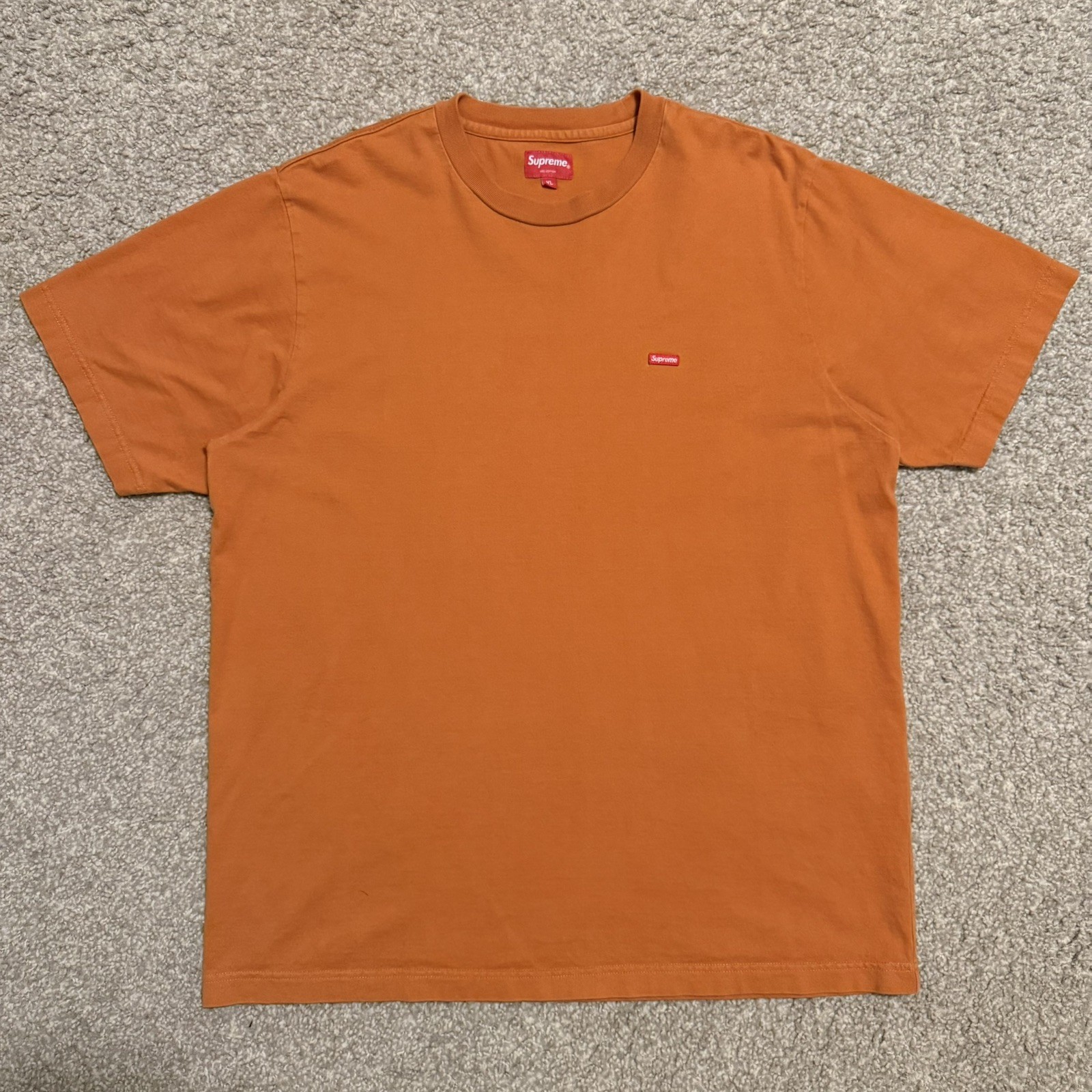 SUPREME Small Box Logo T Shirt Size XL orange gallery