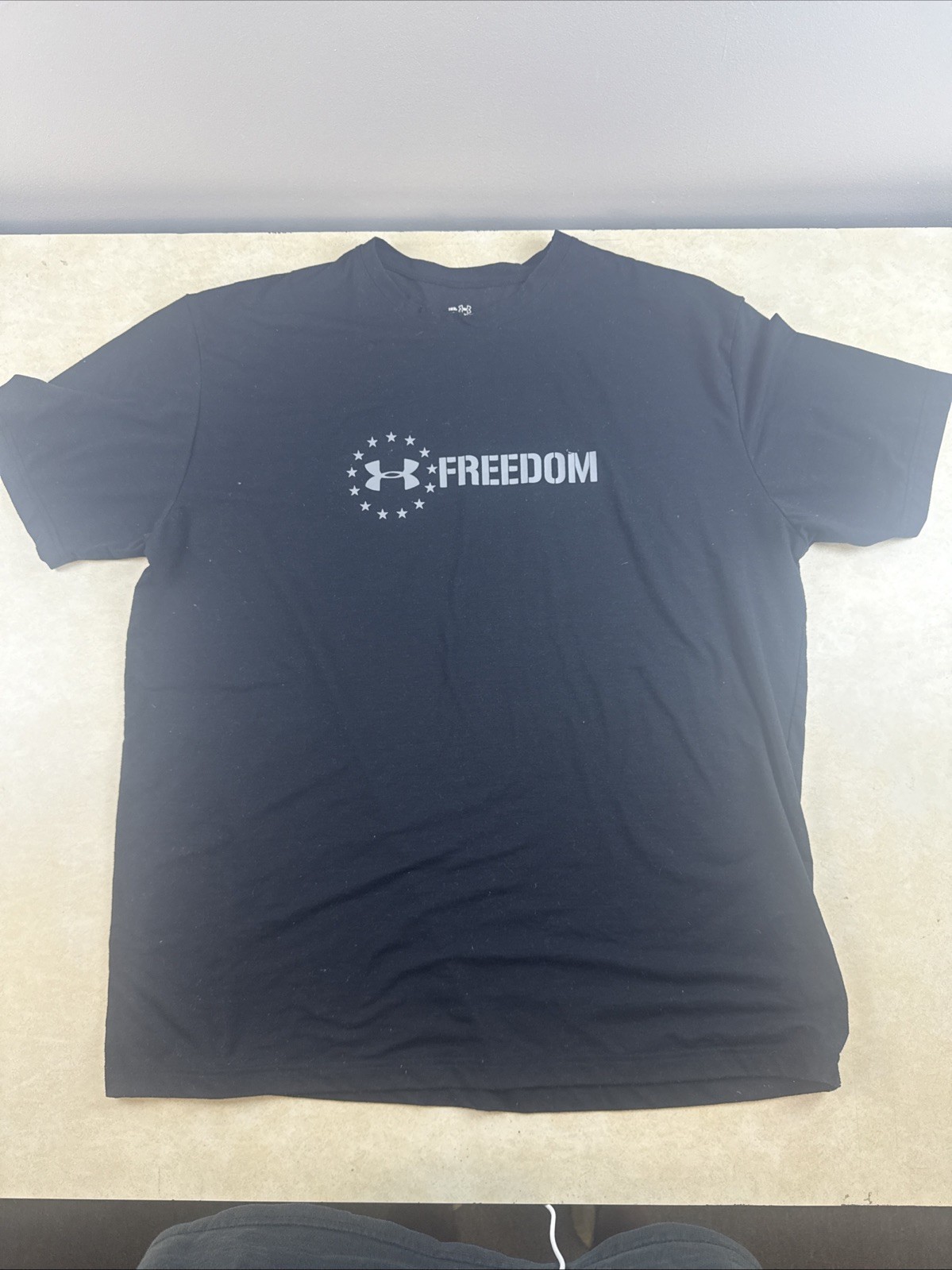 Under Armour Men’s Freedom Banner Flag Graphic T-Shirt Black Men’s 2XL