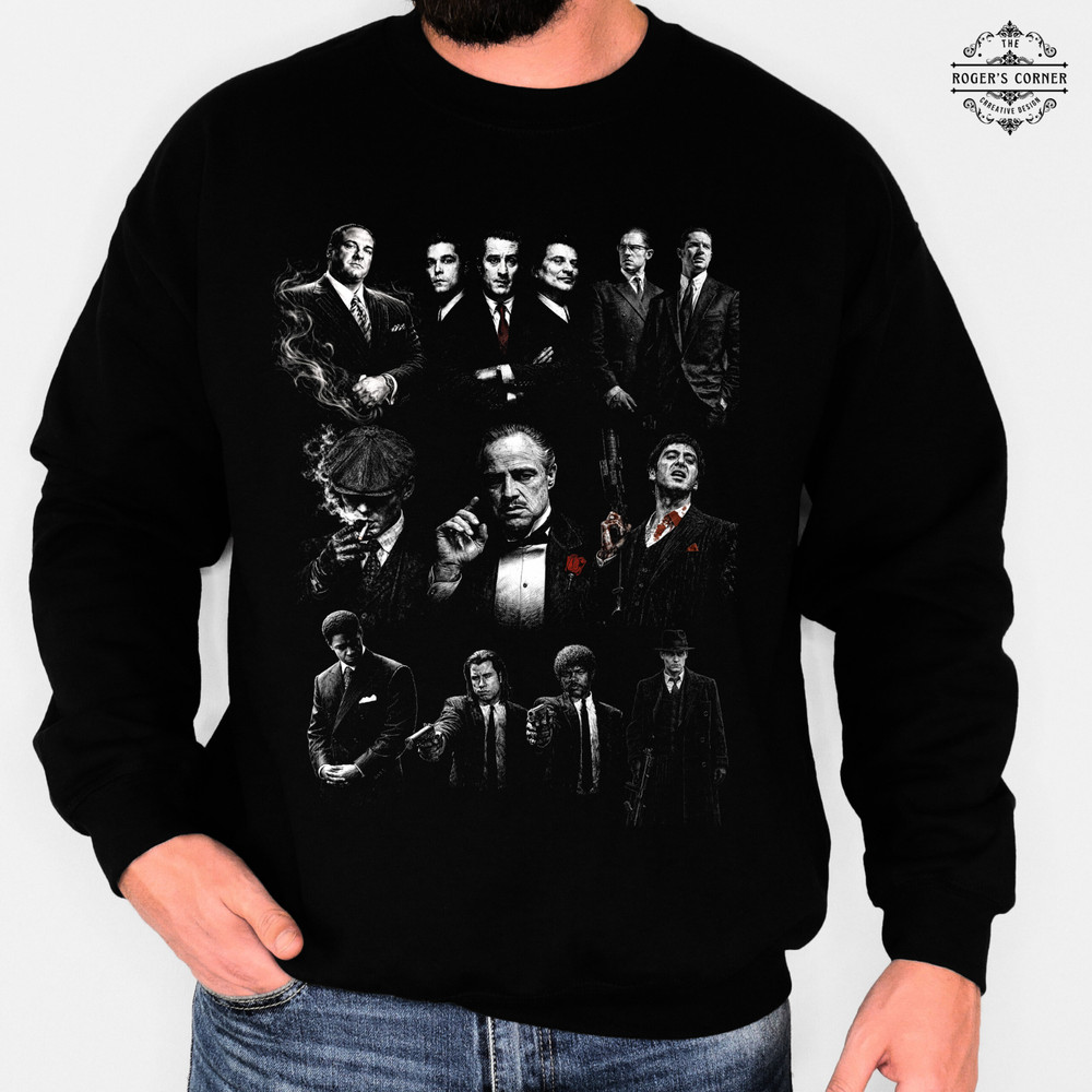 Gangster Legends mix Tee | Mafia characters inspired | Classic movie 80s 90s fan