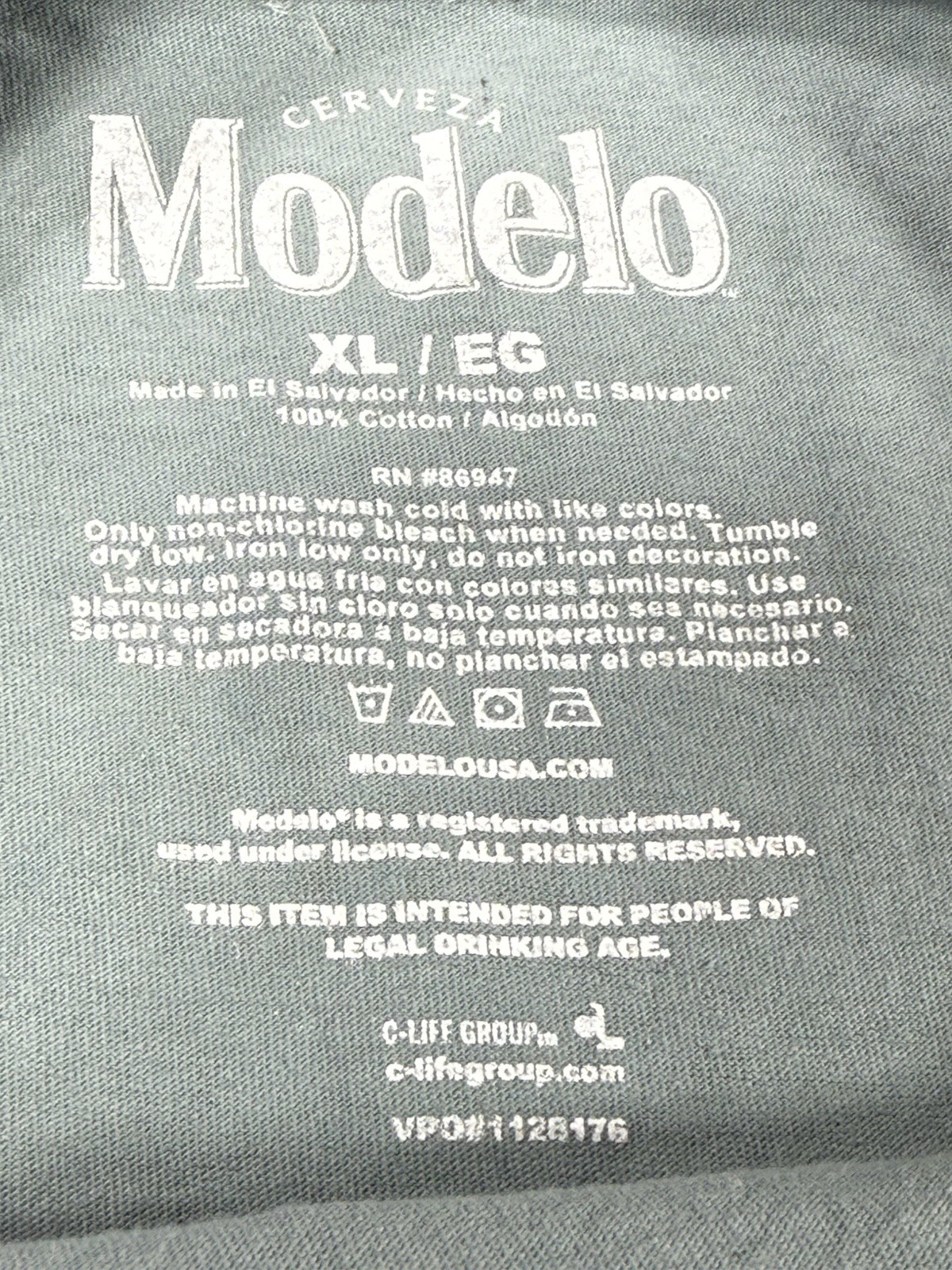 Modelo Especial Beer T-Shirt Men’s XL Green Back Logo 100% Cotton Cerveza Promo gallery