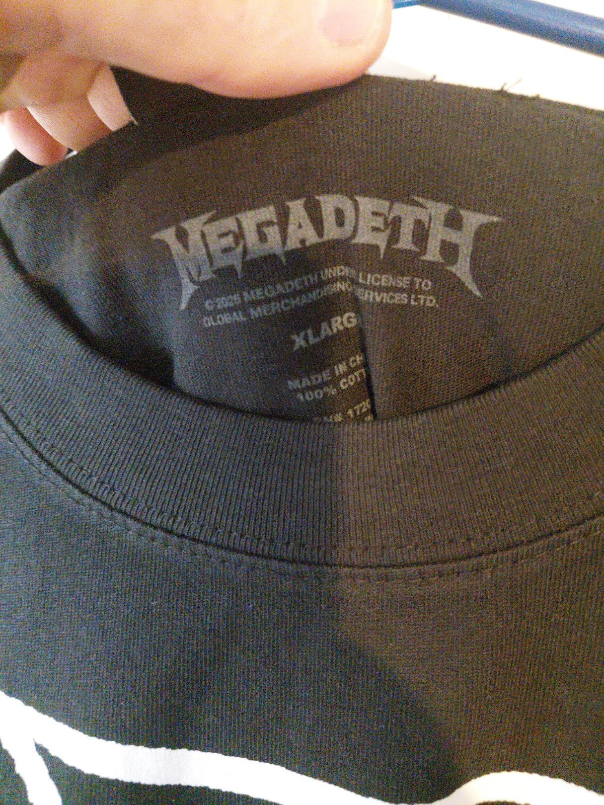 RARE Danzig Megadeth MISPRINT SHIRT Iron Cross - Giant Vintage T-Shirt. SEE PICS gallery