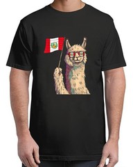 Peruvian Pride Alpaca Peruvian Roots Peruvian Flag Vintage Adult S-4XL T-Shirt
