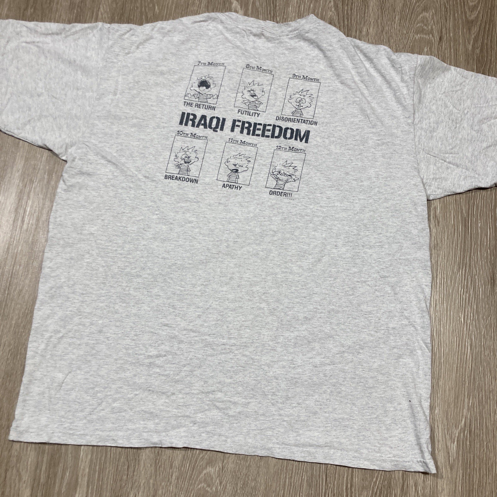 Military Shirt XL 90s 00s Y2k Year In Operation Army Freedom Funny Humor Tee gallery