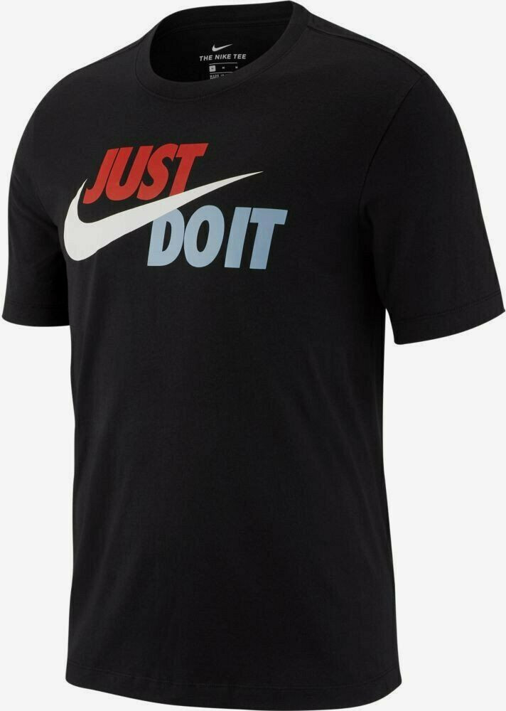 New Men’s Nike Just Do It Short Sleeve T-Shirt Black Tee (L) LARGE AR5006 010