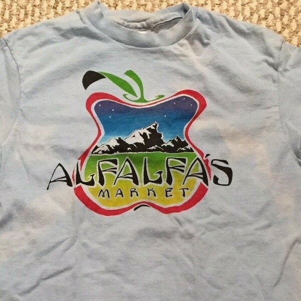 Alfalfa's Market T Shirt S Small Boulder Colorado Rocky Mountains Organic Food gallery