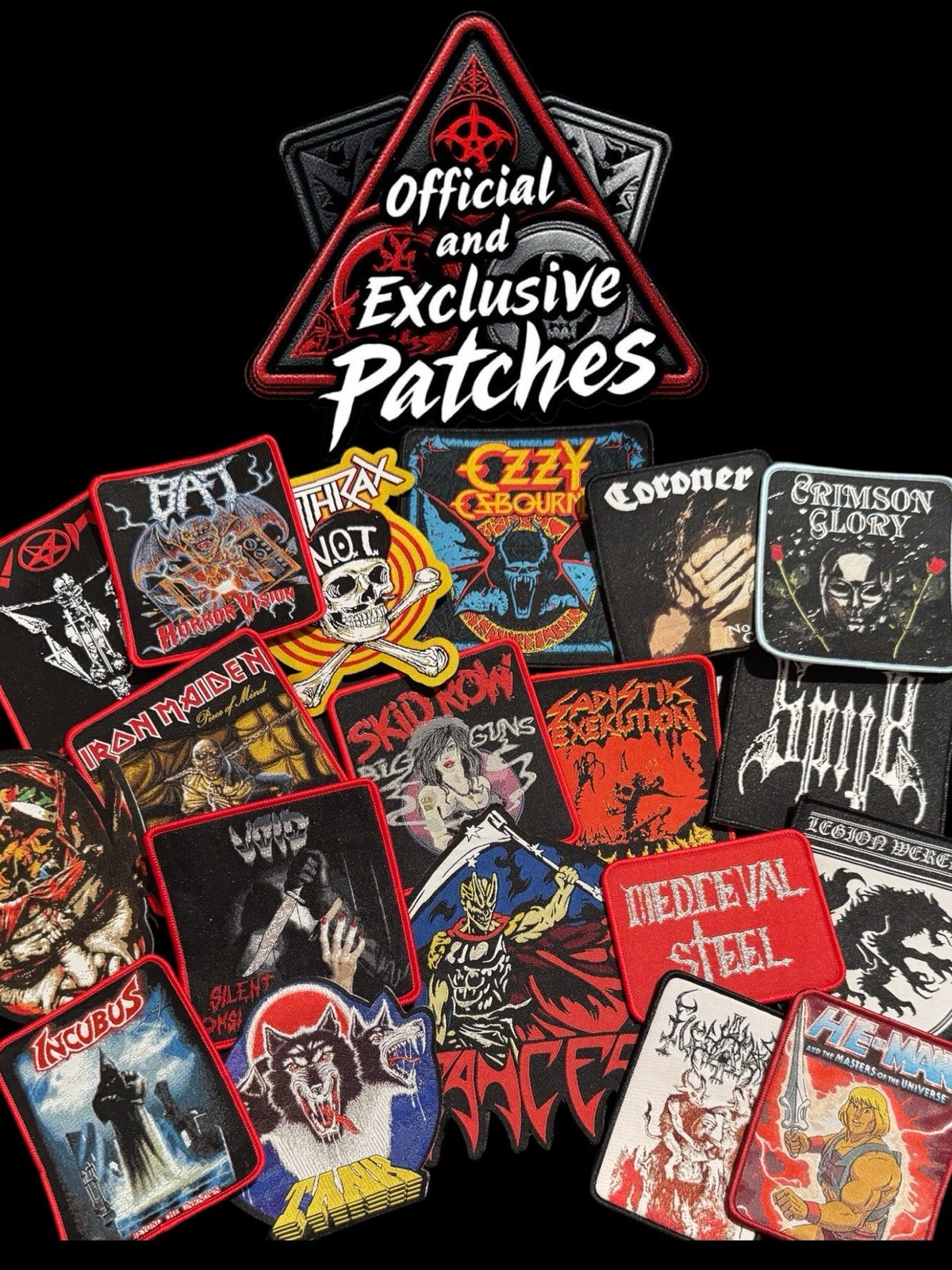 Official & Exclusive Woven Patch Hard Rock Heavy Thrash Death Black Metal 2 gallery